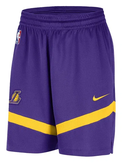 Nike Nba Lakers Icon Shorts In Purple