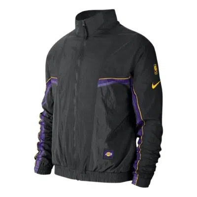 Nike Nba Logo Zipped Jacket 'lakers Black'