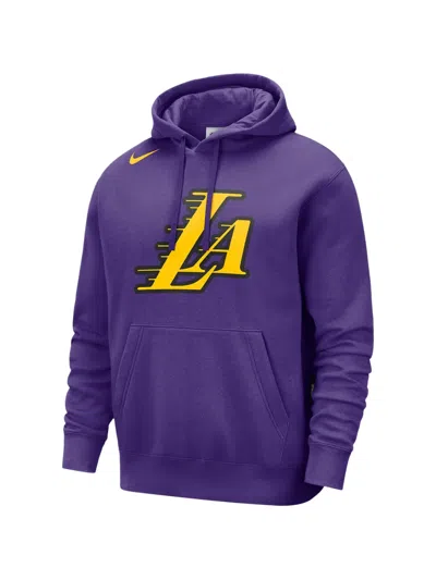 Nike Nba Los Angeles Lakers City Edition Hoodie In Multi