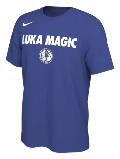 Nike Nba Mavericks Doncic Twitter T-shirt In Blue