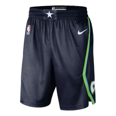 Nike Nba Mavericks Icon 19-20 City Limited Sw Shorts Navy Blue Dark Blue