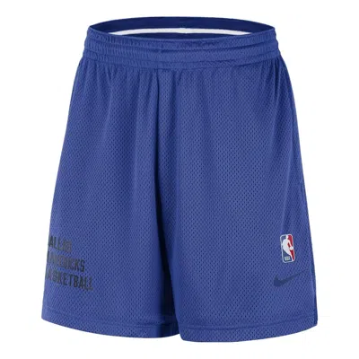 Nike Nba Mesh Shorts 'dallas Mavericks' In Blue