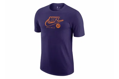 Pre-owned Nike Nba Phoenix Suns Essentials Logo Dri-fit T-shirt Purple