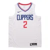Nike Nba Quick Dry Sports Basketball Jersey/vest Sw Fan Edition 2020 Season Los Angeles Clippers Leo In White