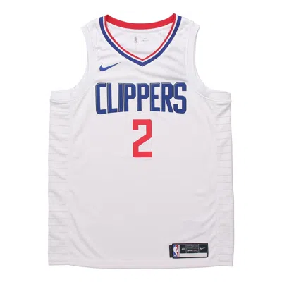 Nike Nba Quick Dry Sports Basketball Jersey/vest Sw Fan Edition 2020 Season Los Angeles Clippers Leo In White