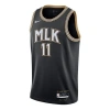 Nike Nba Retro Basketball Jersey/vest Sw Fan Edition 20-21 Season Atlanta Hawks Trae Young 11 Black