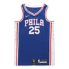 Nike Nba Retro Basketball Jersey/vest Sw Fan Edition Philadelphia 76ers Simmons 2 No. 5 Blue