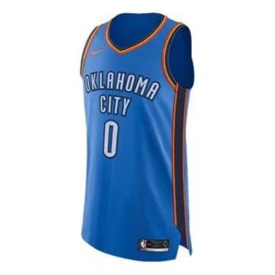 Nike Nba Russell Westbrook Icon Edition Jersey Basketball Jersey/vest Au Player Edition Thunder Blue