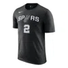 Nike Nba San Antonio Spurs Sports Short Sleeve Black