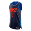 Nike Nba Sports Basketball Vest Au Player Edition Westbrook Thunder Blue