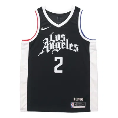 Nike Nba Sports Quick Dry Basketball Jersey/vest Sw Fan Edition Los Angeles Clippers Leonard 2 Black