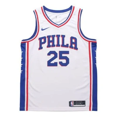 Nike Nba Sports Quick Dry Basketball Vest Sw Fan Edition 2020 Season Philadelphia 76ers Simmons 2 No In White