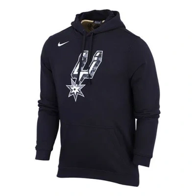 Nike Nba Spurs Casual Sports Hooded Fleece Couple Style Black