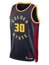 Nike Nba Stephen Curry City Edition Swingman Jersey In Blue