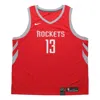 Nike Nba Sw Fan Edition Rockets No. 13 Sports Basketball Jersey Large Red