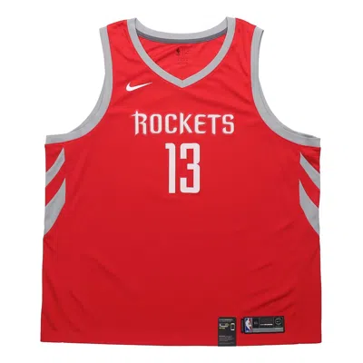 Nike Nba Sw Fan Edition Rockets No. 13 Sports Basketball Jersey Large Red