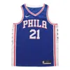 Nike Nba Swingman Jersey Basketball Sports Sw Fan Edition Philadelphia 76ers 21 Blue