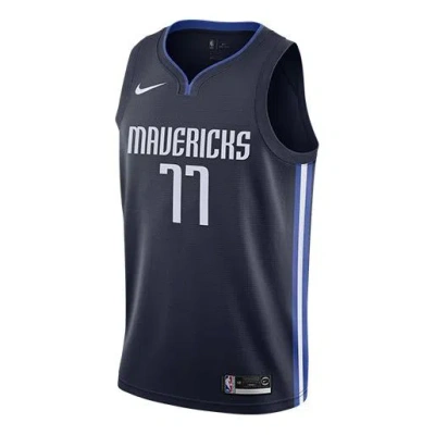 Nike Nba Swingman Jersey Limited Sw Fan Edition 2019-2020 Season Dallas Mavericks Basketball Vest Bl In Blue