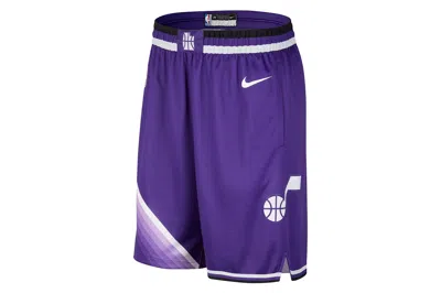 Pre-owned Nike Nba Utah Jazz Swingman City Edition Dri-fit Shorts Purple
