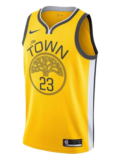 Nike Nba Warriors "draymond Green Earned Edition" Jersey In Yellow