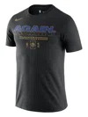 Nike Nba Warriors "grey-2018 Nba Finals Champs Celebration" T-shirt In Black
