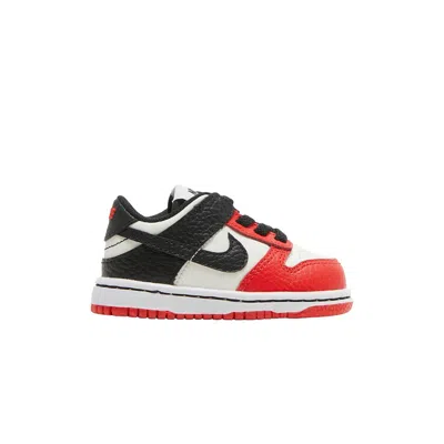 Pre-owned Nike Nba X Dunk Low Emb Td '75th Anniversary - Bulls' | Red | Infant Size 3