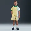 Nike Net Dri-fit Little Kids' 2-piece Shorts Set In Yellow