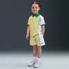 Nike Babies' Net Dri-fit Toddler 2-piece Shorts Set In Yellow