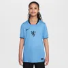 Nike Netherlands 2025 Stadium Away (women's Team) Big Kids'  Dri-fit Soccer Replica Jersey In Blue