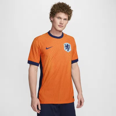 Nike Netherlands (team) 2024/25 Match Home  Men's Dri-fit Adv Soccer Authentic Jersey In Orange