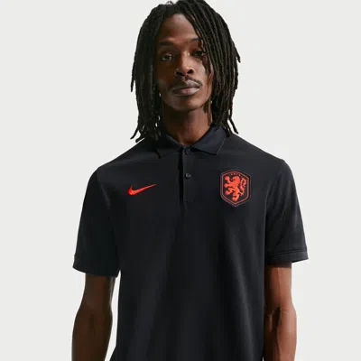 Nike Netherlands The  Men's Polo  Men's Dri-fit Soccer Polo In Black