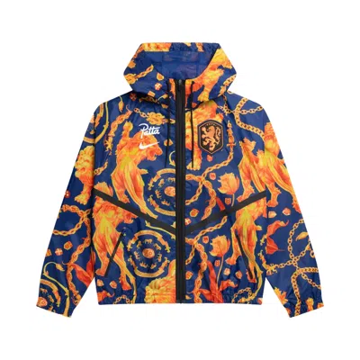 Pre-owned Nike Netherlands X Patta Anthem Jacket 'blue' | Men's Size L