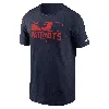 Nike New England Patriots Air Essential  Men's Nfl T-shirt In Blue
