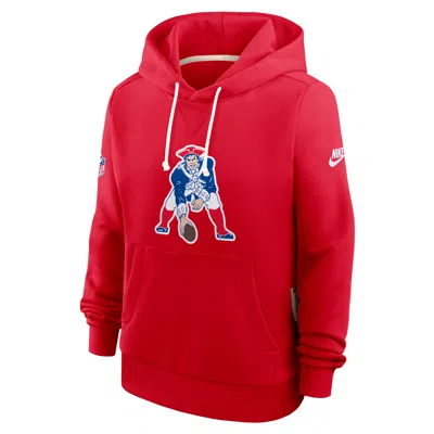 Nike New England Patriots Alt Pack  Women's Dri-fit Nfl Pullover Hoodie In Red