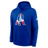 Nike New England Patriots Rewind Club Logo Men's  Men's Nfl Pullover Hoodie In Blue