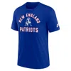 Nike Royal New England Patriots Favorable Timeline Tri-blend T-shirt In Blue