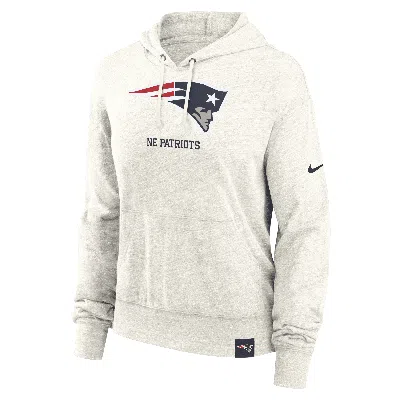 Nike New England Patriots Gym Vintage  Women's Nfl Pullover Hoodie In Neutral