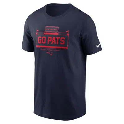 Nike New England Patriots Local Essential  Men's Nfl T-shirt In Blue