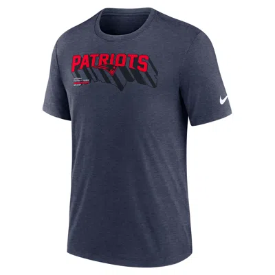 Nike New England Patriots Long Pass  Men's Nfl T-shirt In Blue