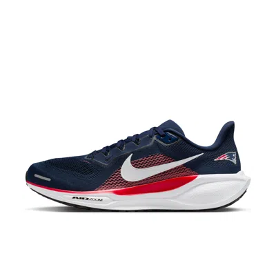 Nike New England Patriots Pegasus 41  Men's Nfl Road Running Shoes In Blue