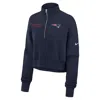 Nike Navy New England Patriots Primetime Phoenix Half-zip Sweatshirt In Blue