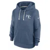 Nike New England Patriots Rivalries Collection Sideline  Women's Dri-fit Nfl Pullover Hoodie In Blue