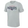 Nike New England Patriots Rivalries Collection Slub  Men's Dri-fit Nfl T-shirt In Gray