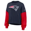 Nike New England Patriots  Women's Nfl Pullover Crew In Blue