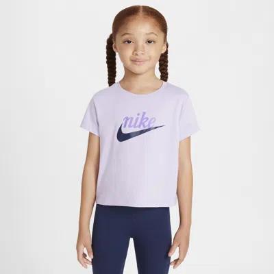 Nike New Impressions Little Kids' Heart Graphic T-shirt In Purple