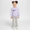 Nike Babies' New Impressions Toddler 2-piece Leggings Set In Grey