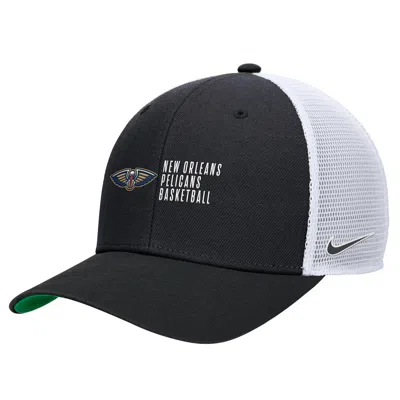 Nike New Orleans Pelicans 2024/25 Rise Icon Edition  Unisex Nba Trucker Cap In Black