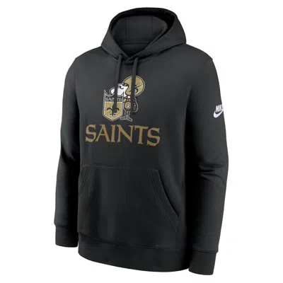 Nike New Orleans Saints Best Season Rewind Club  Men's Nfl Pullover Hoodie In Gray