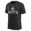 Nike Heather Black New Orleans Saints Blitz Tri-blend T-shirt