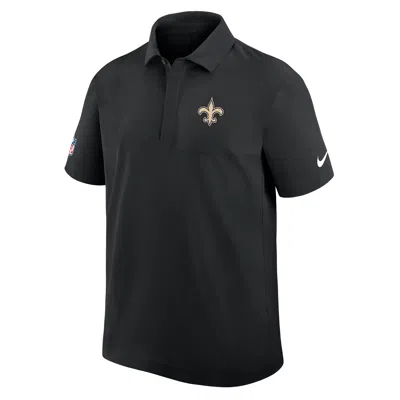 Nike New Orleans Saints City Pride Sideline  Men's Dri-fit Nfl Polo In Black